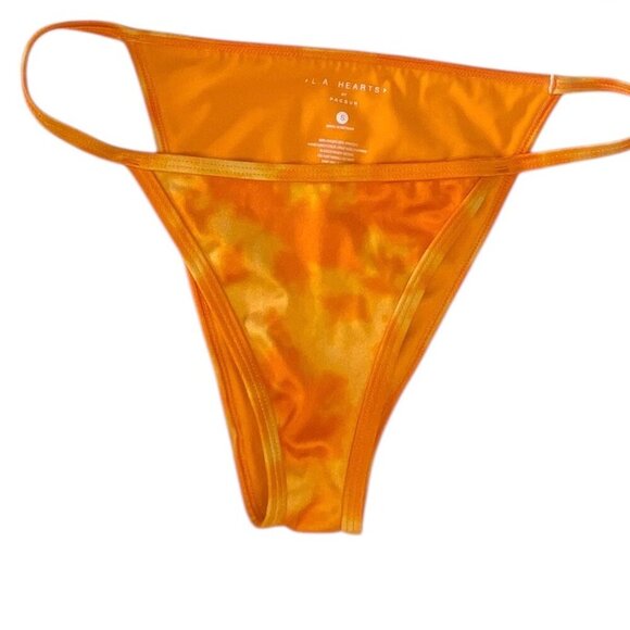 PACSUN BOTTOMS ONLY Orange Tie Dye Bikini - Picture 4 of 5